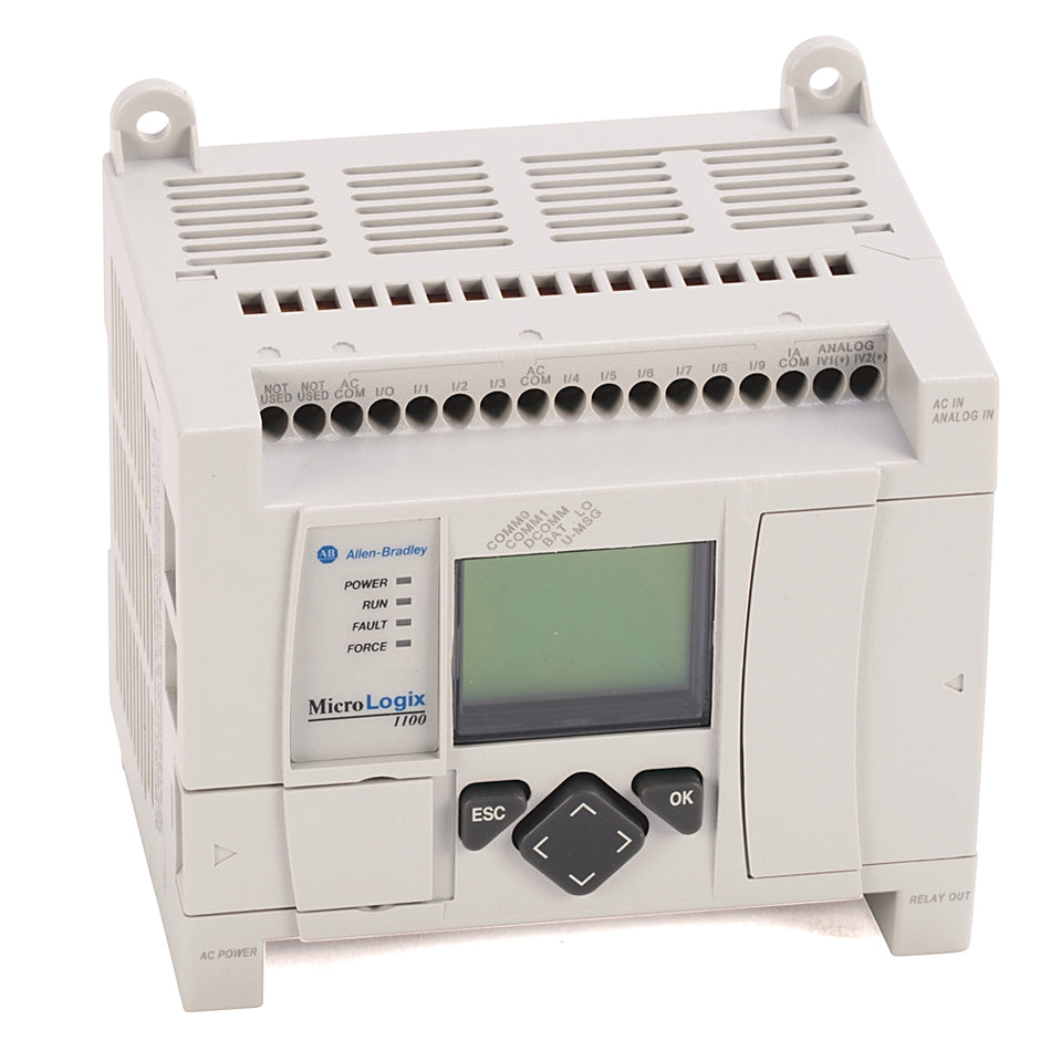 Allen-Bradley 1763-L16BWA MicroLogix 1100 Controller, 120/240VAC 16-Port, 24V DC New