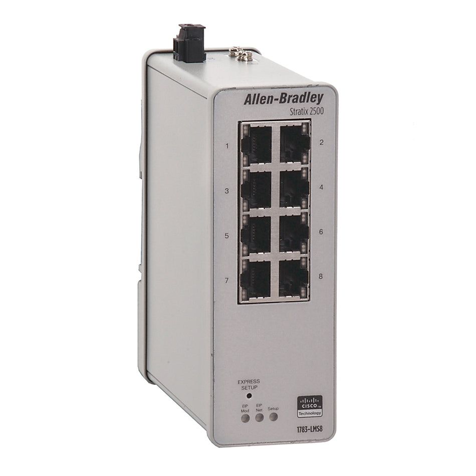 Allen-Bradley 1783-LMS8 Stratix2500 8Port Lightly Managed Switch New