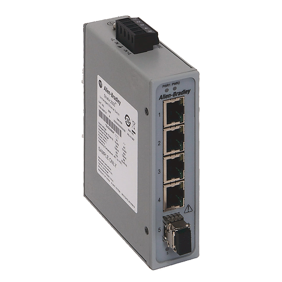 Allen-Bradley 1783-US4T1F Stratix 2000 4T+1F Port Unmanaged Switch New