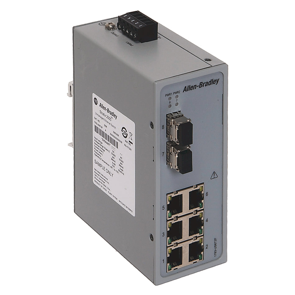Allen-Bradley 1783-US6T2F Stratix 2000 6T+2F Port Unmanaged Switch New