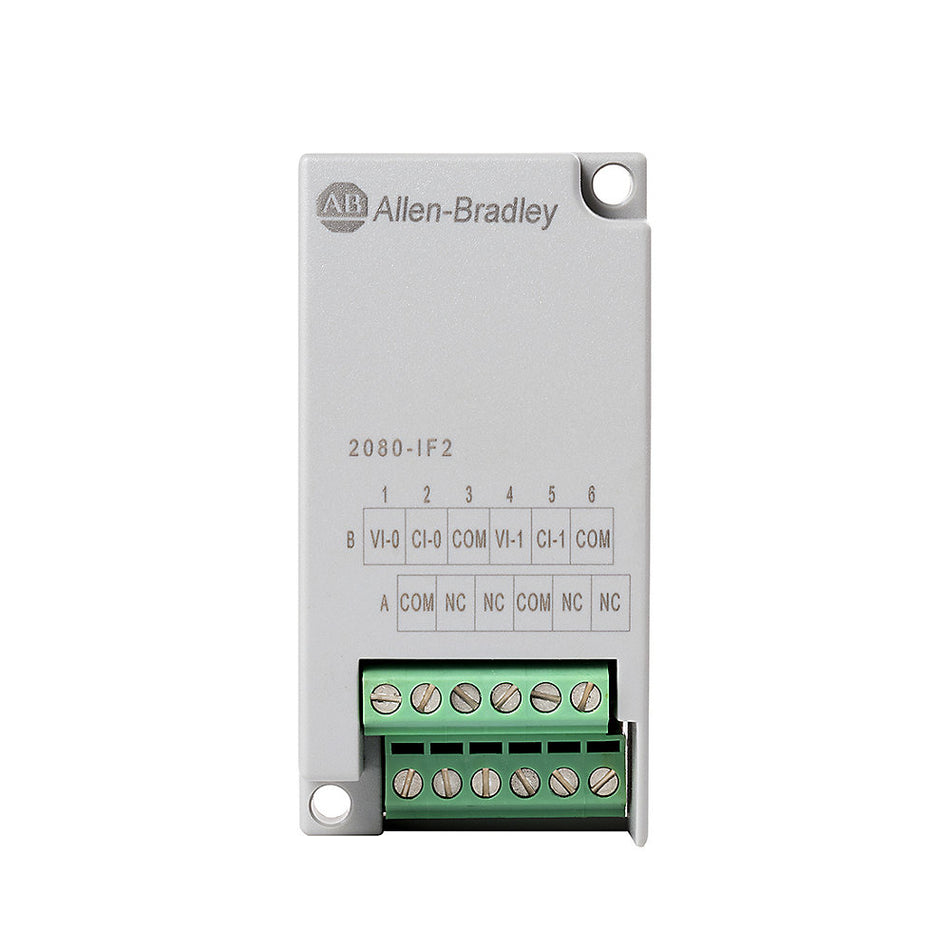 Allen-Bradley 2080-IF2 Micro800 2 Point Analog Input Plug-In Module New Original