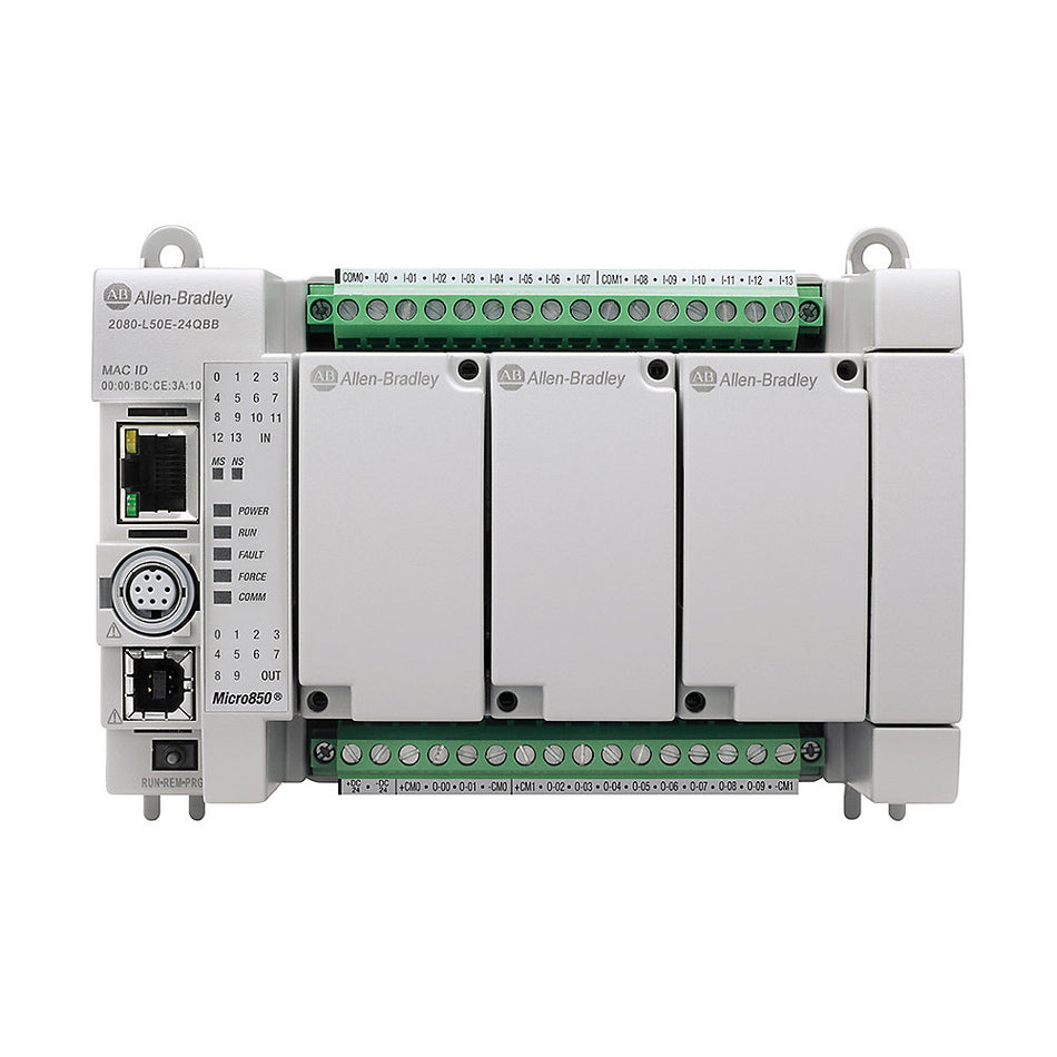 Allen-Bradley 2080-L50E-24QBB Micro850 24 I/O EtherNet/IP Controller New