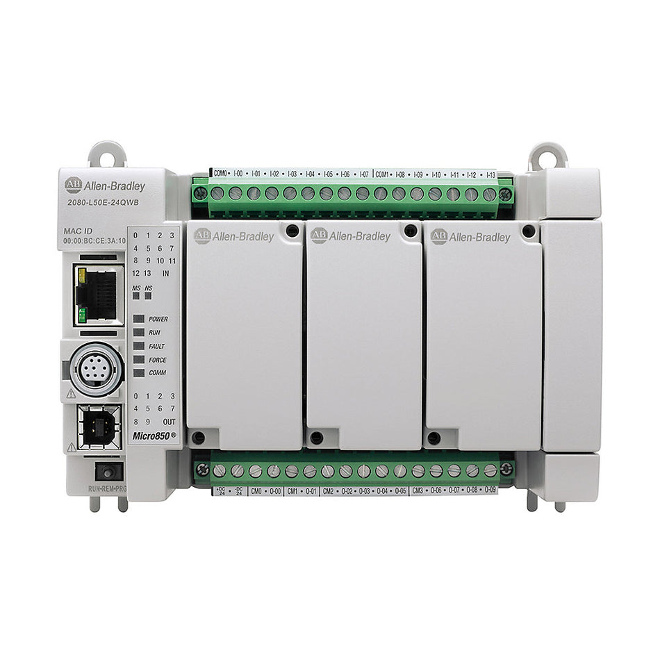 Allen-Bradley 2080-L50E-24QWB Micro850 24 I/O EtherNet/IP Controller New Original