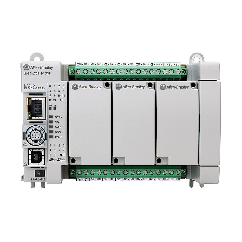 Allen-Bradley 2080-L70E-24QWB Micro870 24 I/O ENet/IP Controller New Original