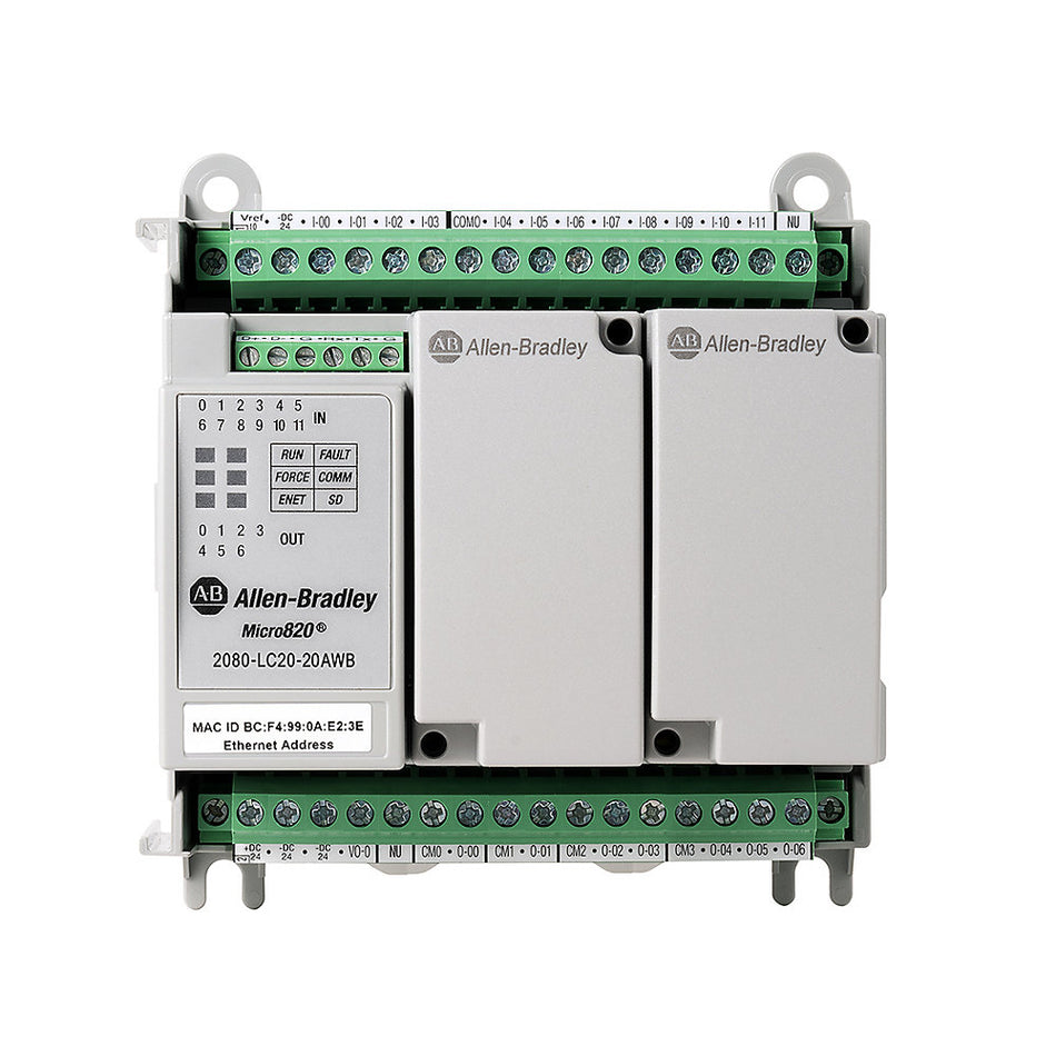 Allen-Bradley 2080-LC20-20AWB Micro820 20 I/O ENet/IP Controller NewAllen-Bradley 2080-LC20-20AWB Micro820 20 I/O ENet/IP Controller New