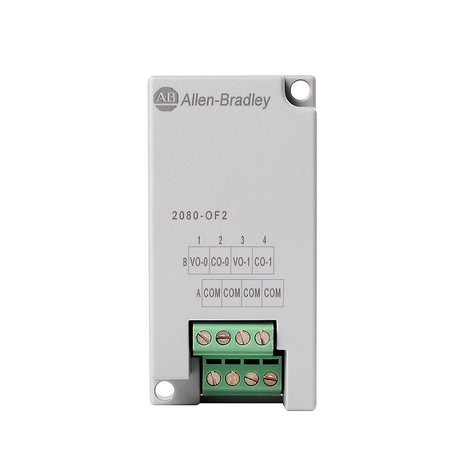 Allen-Bradley 2080-OF2 Micro800 2 Point Analog Output Plug-In Module New Original