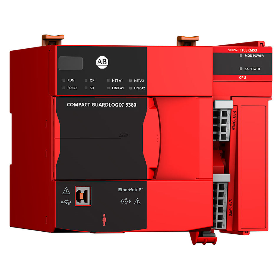 Allen-Bradley 5069-L310ERMS3 Compact GuardLogix SIL3 1.0/0.5M Motion Enet Controller New