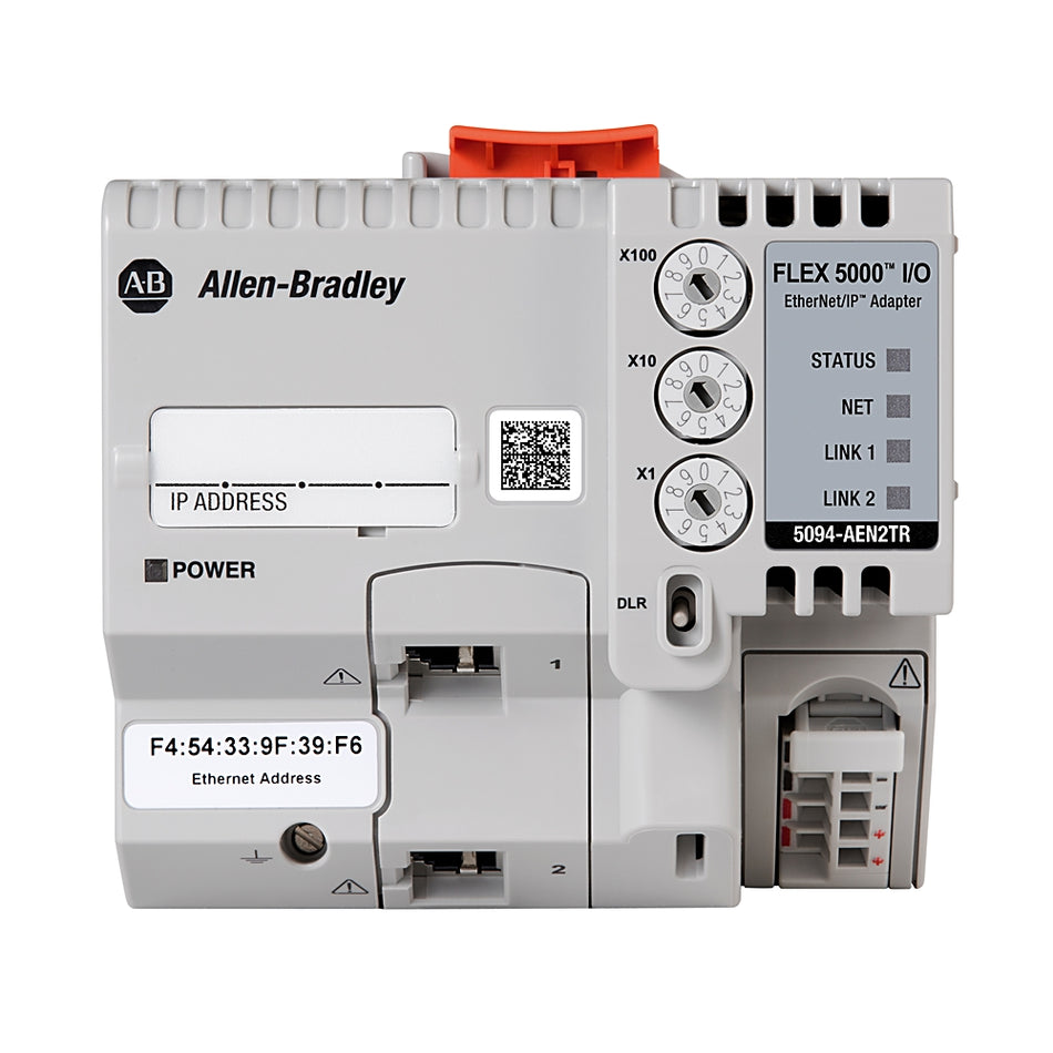 Allen-Bradley 5094-AEN2TR Flex 5000 Dual-Port EtherNet/IP Adapter 16 Modules RJ45 New